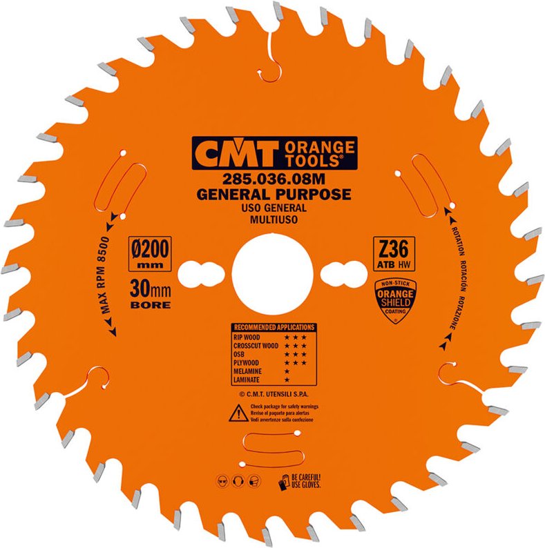 285.036.08M UNIVERSAL-KREISSÄGEBLATT HW 200x3,2/2,2x30 Z36 10ATB