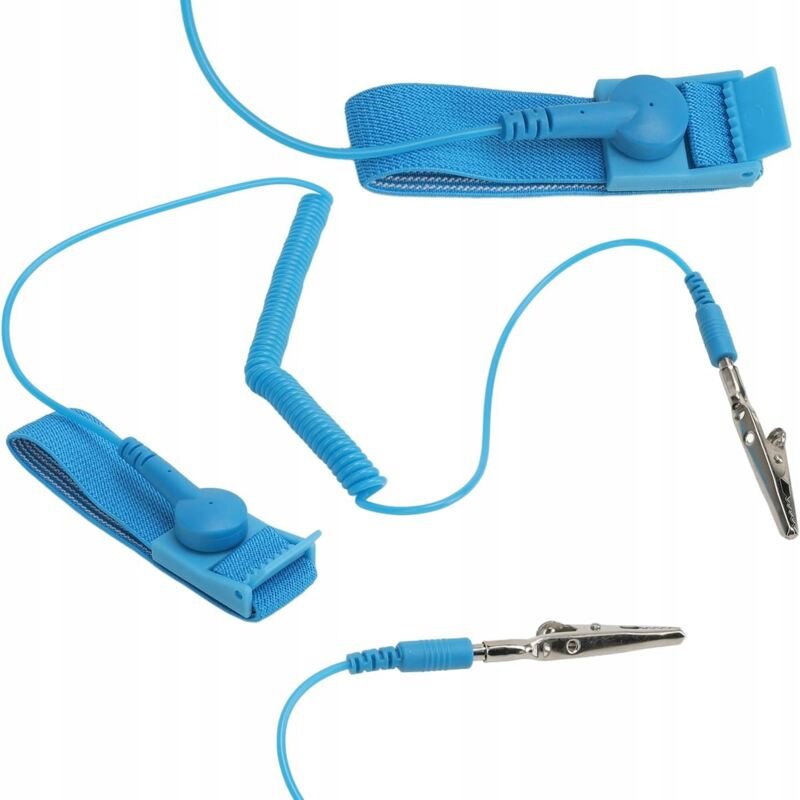 Antistatisches ESD-Band, Erdung, 1,8 m, Krokodilklemme