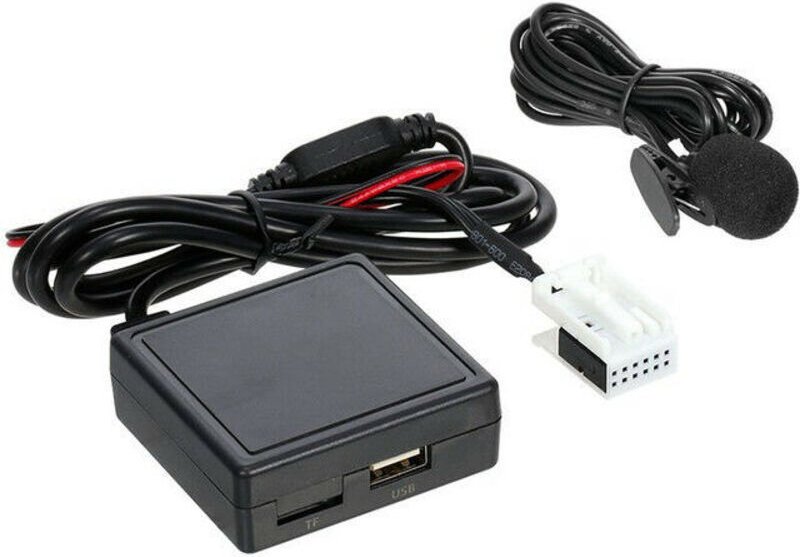 Adattatore audio vivavoce wireless RD4 con Bluetooth, AUX e USB di ricambio per Peugeot C2 C4 307308 - Nero