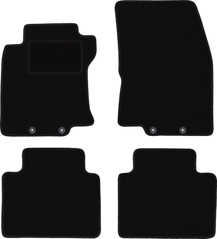 Schwarze Veloursmatten für: Nissan X-Trail III T32 SUV (2013-2017)