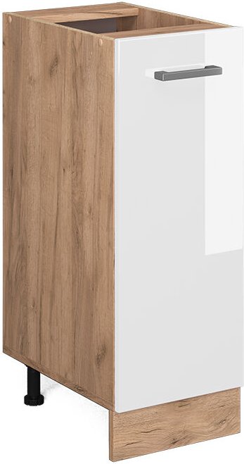 Unterschrank R-Line, Weiß Hochglanz, 30 cm ohne Arbeitsplatte Vicco
