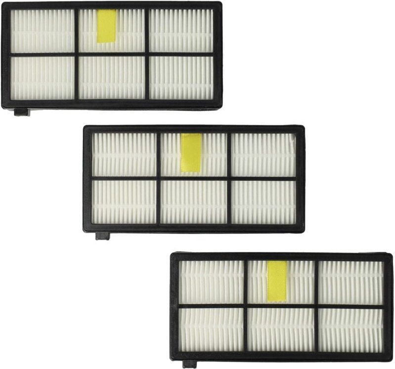 Filterset 3x Staubsaugerfilter kompatibel mit iRobot Roomba 866, 876 Staubsauger - hepa Filter Allergiefilter - Vhbw