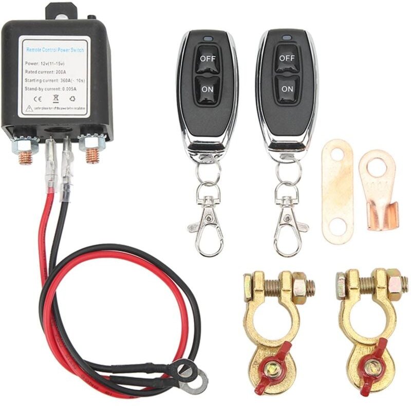 Fernbatterie-Trennschalter, dc 12 v Auto-Trennschalter, Diebstahlsicherung, Hauptleistungsschalter mit ferngesteuerter K...