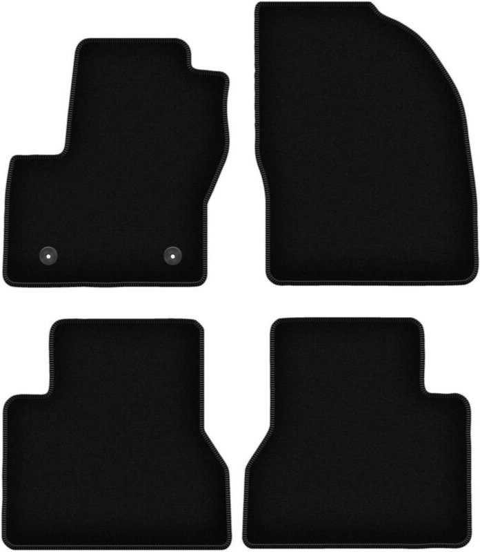 BASIC schwarze Veloursmatten für: Ford Tourneo Connect Kombivan (2013-2017)