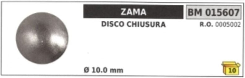 ZAMA-Schließscheibe Ø 10,0 mm 0005002