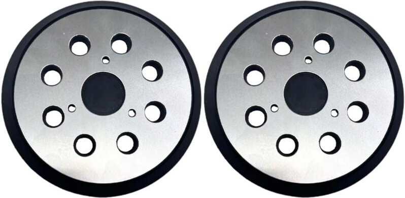 Trade-Shop Klett Schleifteller Haftteller 125mm mit Metall-Rückseite ersetzt Makita 743081-8 743051-7, Hitachi 324-209, ...