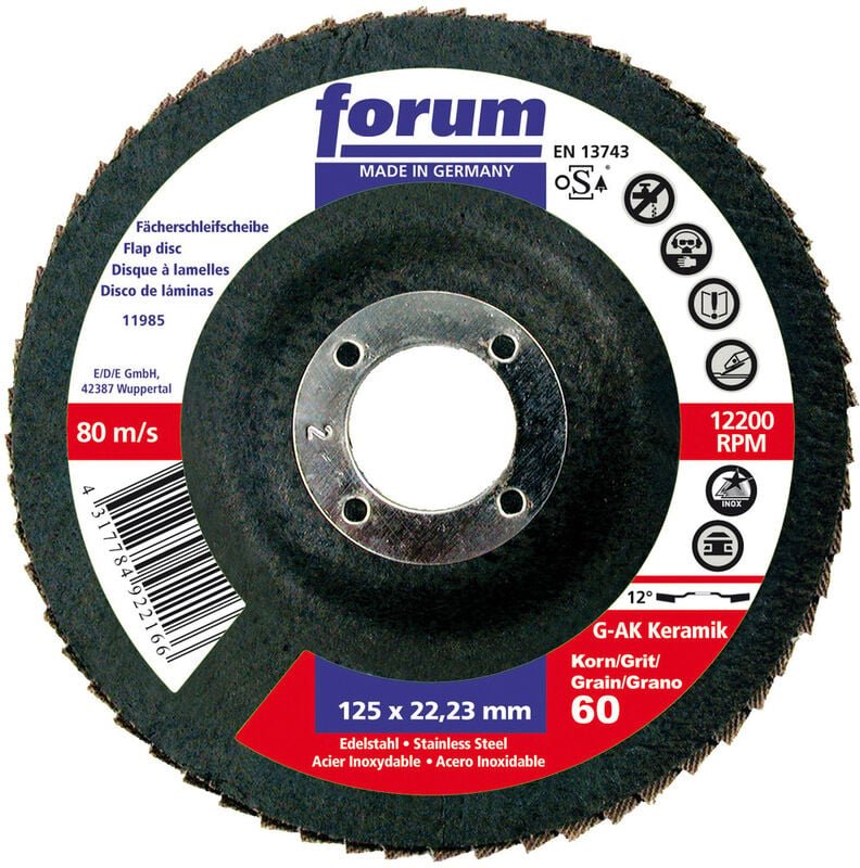 Thumbnail - Forum Fächerschleifscheibe Keramik115 mm K 60 gewölbt