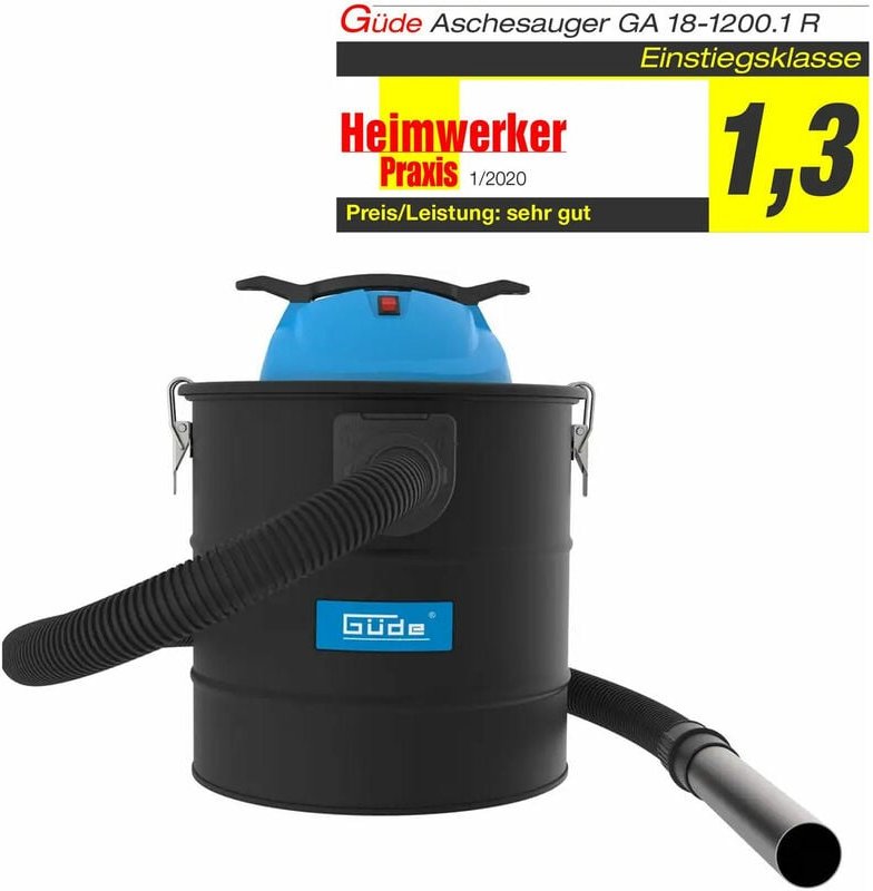 Güde - Aschesauger Kaminsauger Sauger 1200 Watt Filter Selbstreinigung 18 Liter
