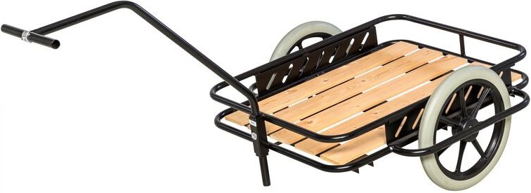 Kongamek Handwagen in schwarz 1600x910x900mm mit Luftbereifung und 150kg Tragkraft