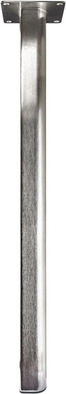 Hettich Tischbein 5,0 x 71 cm Stahl Edelstahl-Optik - 1 Stück Tischbein