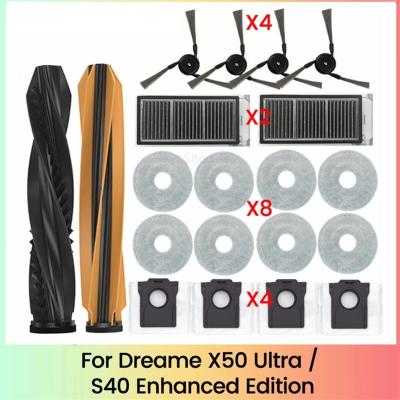 Thumbnail - 20PCS Wichtigsten Seite Pinsel Hepa-Filter Mopp Staub Tasche für X50 Ultra