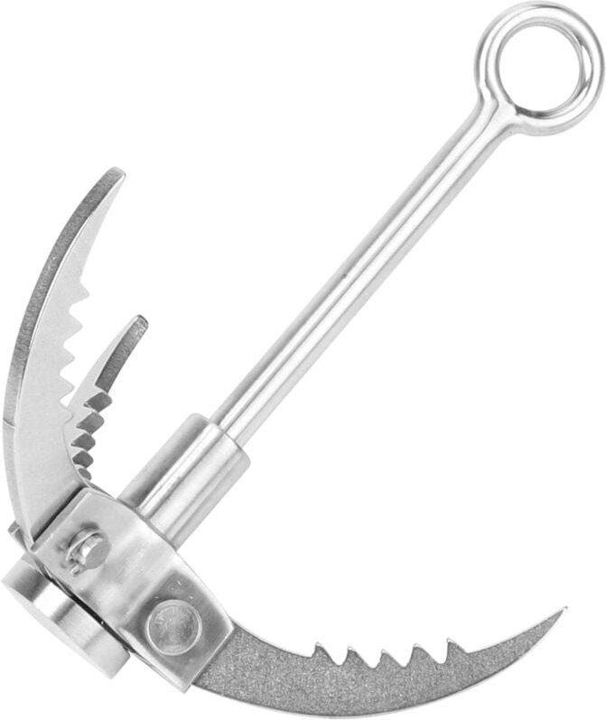 Klappbare Überlebensklaue aus Edelstahl, 3-Klauen-Klapphaken, Outdoor-Überleben, Kletter-Enterhaken aus Edelstahl für al...