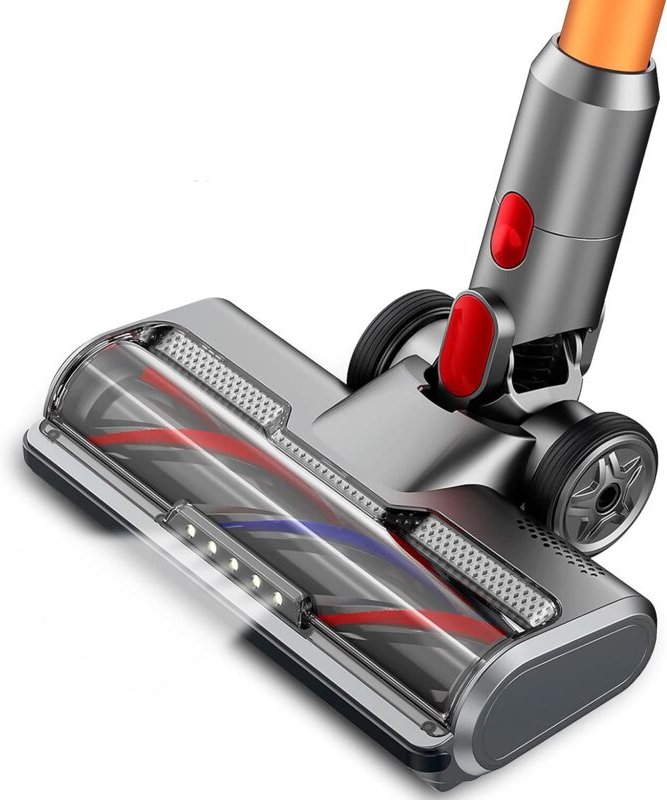 Elektrische Turbo-Motorbürste, kompatibel mit Dyson V7 V8 V10 V11 V15, Schnellverschluss mit Borstenrolle für Bodenteppi...