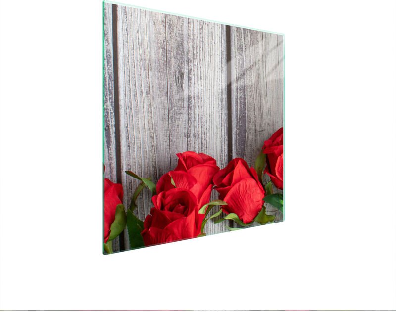 GLASSCHUTZPLATTE FÜR HERD 50x52 ROSEN