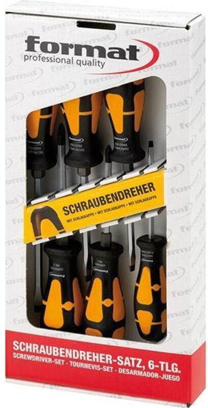 Schraubendreher-Satz 6-tlg. mit Schlagkappe - Format