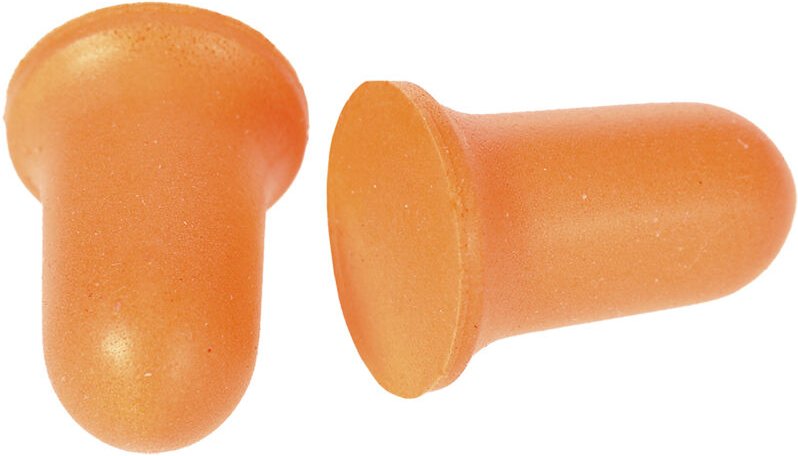 Pack mit 200 Paar Bell Comfort Schaumstoff-Ohrenstöpseln PU Orange