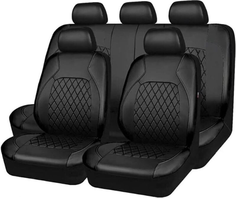 Thumbnail - 9 Pcs Universal Auto Sitzbezüge Set PU Leder Auto Innen Zubehör für SUV Fahrzeug Auto