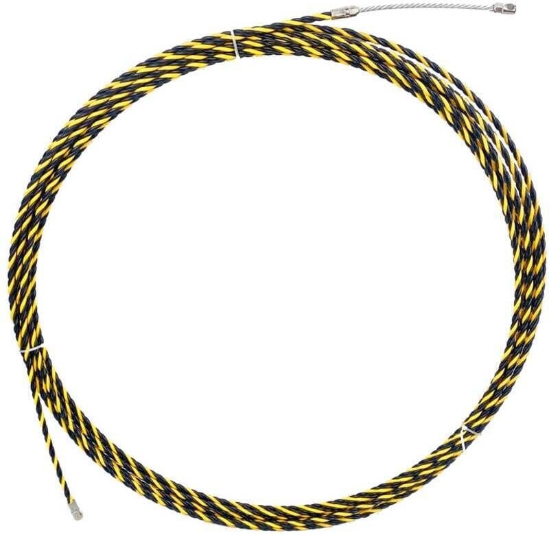 20 m einteiliger Drahtzieher, 6,0 mm Durchmesser, einziehbares Montageset für gewickeltes Stahlkabel, flexibel und Verlä...