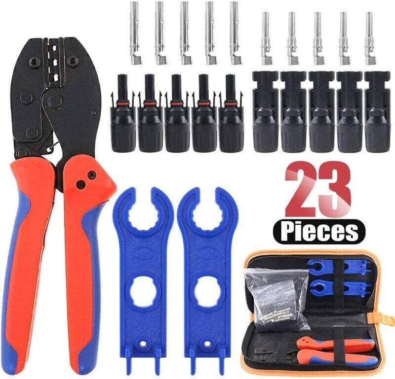 Thumbnail - Solar-Crimpwerkzeuge, 23-teiliges Crimpwerkzeug-Set, MC4-Solarkabelstecker, 2,5 bis 6 mm², Solar-Crimpwerkzeuge für Sola...