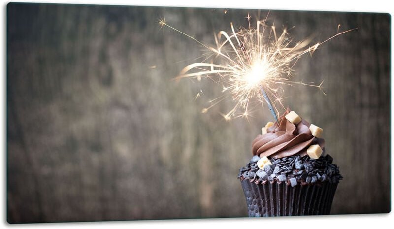 Glasschild SchneideBrett 52x30 Küche