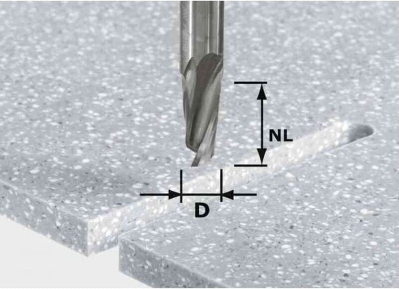Spiralnutfräser hw Spi D12/42 rd ss S12 Festool 492655