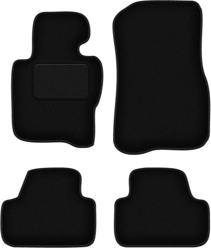 Schwarze Velours-Fußmatten für: BMW 4 F33 xDrive (2013)