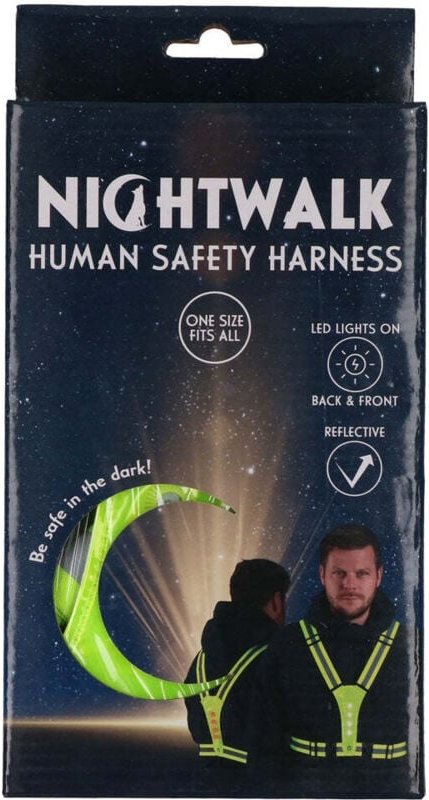 Nightwalk sicherheitsgurt fur menschen gelb