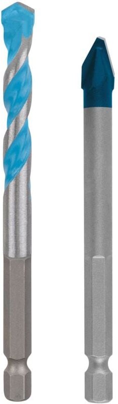 Bosch - expert HEX-9 Hard Ceramic + HEX-9 Multi Construction Bohrer, 8 mm, 2-tlg.