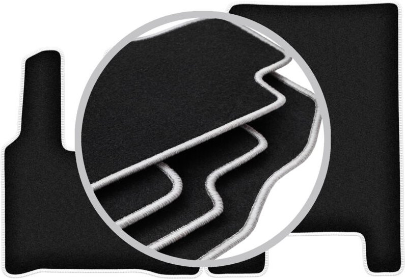 CARLUX-SILVER Autofußmatten für: Mercedes Actross MP4 LKW (2011-)