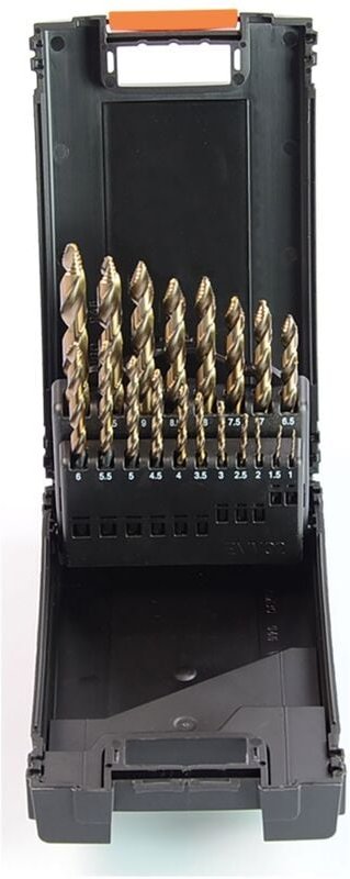 Projahn - Spiralbohrer Kassette DIN338 HSS-Co5% prostep 19-tlg.