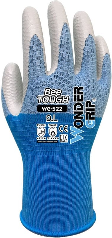 Arbeitshandschuh WONDER GRIP BEE-TOUGH WG-522 Atmungsaktives Nitril-Polyester 8/M