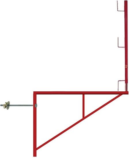 Matisère - 2 Stk Epoxid-Gerüstkonsolen 1m x 1,50m - Rundrohr - 110011504/02