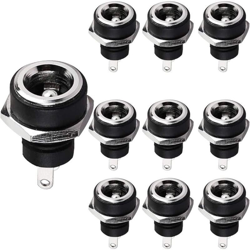 Thumbnail - Bluedeer - 10 Stück dc Buchse 2 Pins 5.5 x 2.1mm Hohlstecker Buchse, dc Power Jack Buchse Steckverbinder