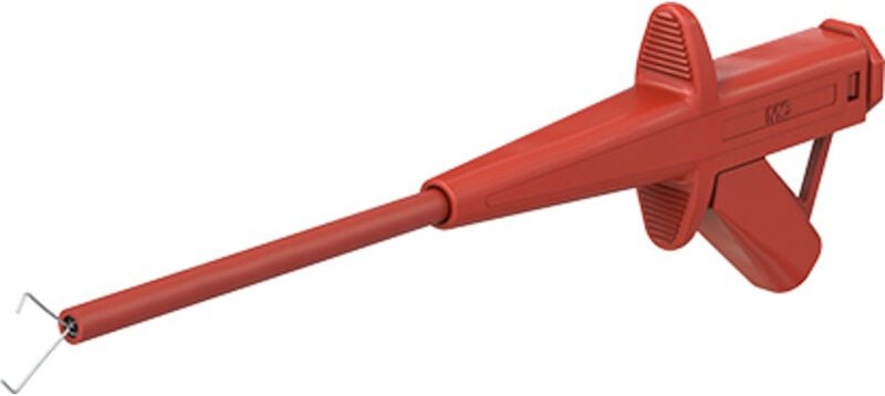 Stäubli - SKPS4 rt Sicherheits-Abgreifklemme Steckanschluss 4 mm cat ii 1000 v Rot