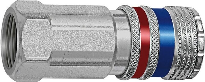 Sicherheitskupplung nw 7,6, Stahl/Messing verzinkt, g 3/8 ig - Riegler