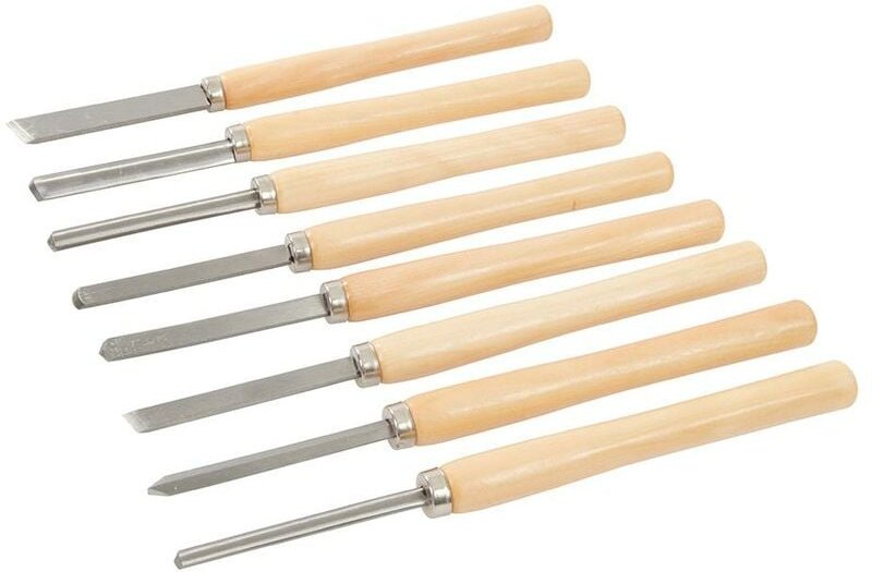 Holzstechbeitel, 8-tlg. Satz 8-tlg.