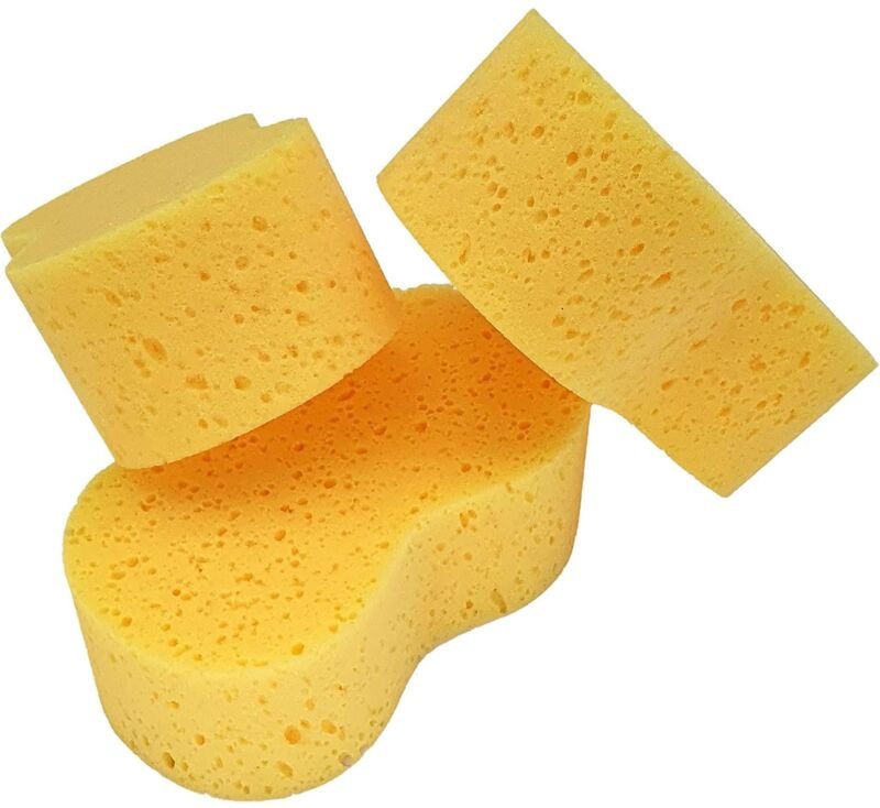 Sollbry Großer Waschschwamm, Schwämme für die Autoreinigung, Fensterwäsche, 3 Stück