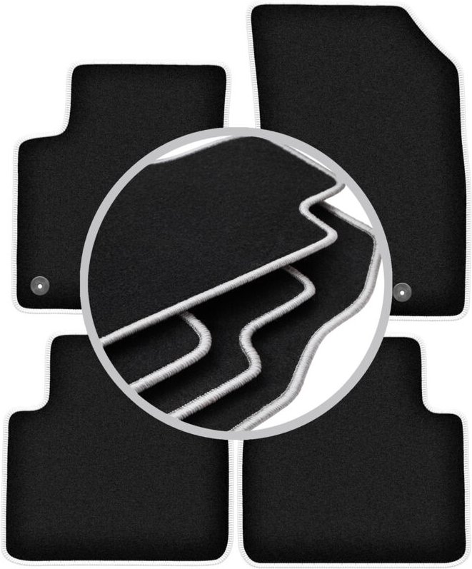 CARLUX-SILVER Autofußmatten für: Opel Crossland X Crossover (2017-)