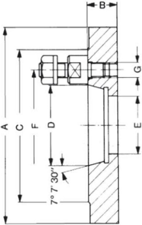 Thumbnail - RÖHM Flutterflansch KK15/ 27 KP AD400 STAHL