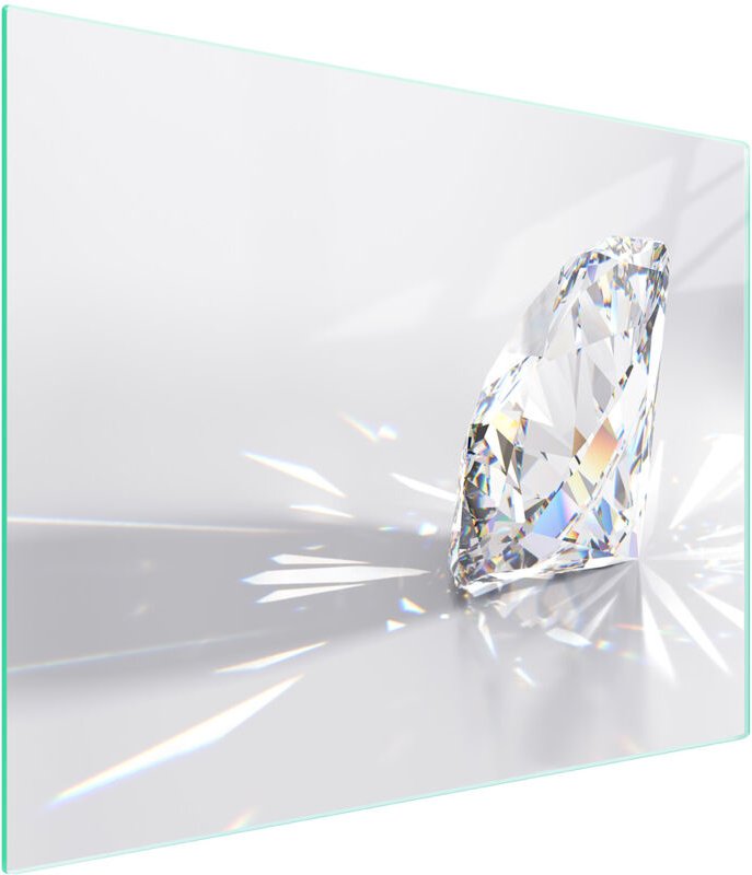 Glasschneidebrett 52x30 Diamant