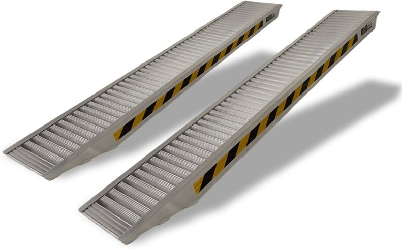 Baumarktplus - trutzholm 2 x Profi Schwerlastrampen 255 cm 3.300 kg Alu 30,5 cm Breite Rampen Verladerampen