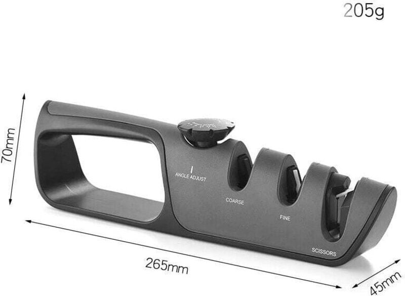 Küchenschärfer, professioneller Messerschärfer, Messerschärfer mit rutschfestem Radiergummi für Messer, Scherenmessersch...