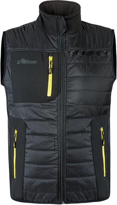 Ärmellose Arbeitsschutzjacke WALL - Schwarz 5XL