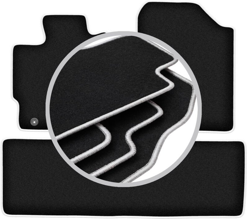 CARLUX-SILVER Autofußmatten für: Toyota Yaris III Benzin (2011-2019)