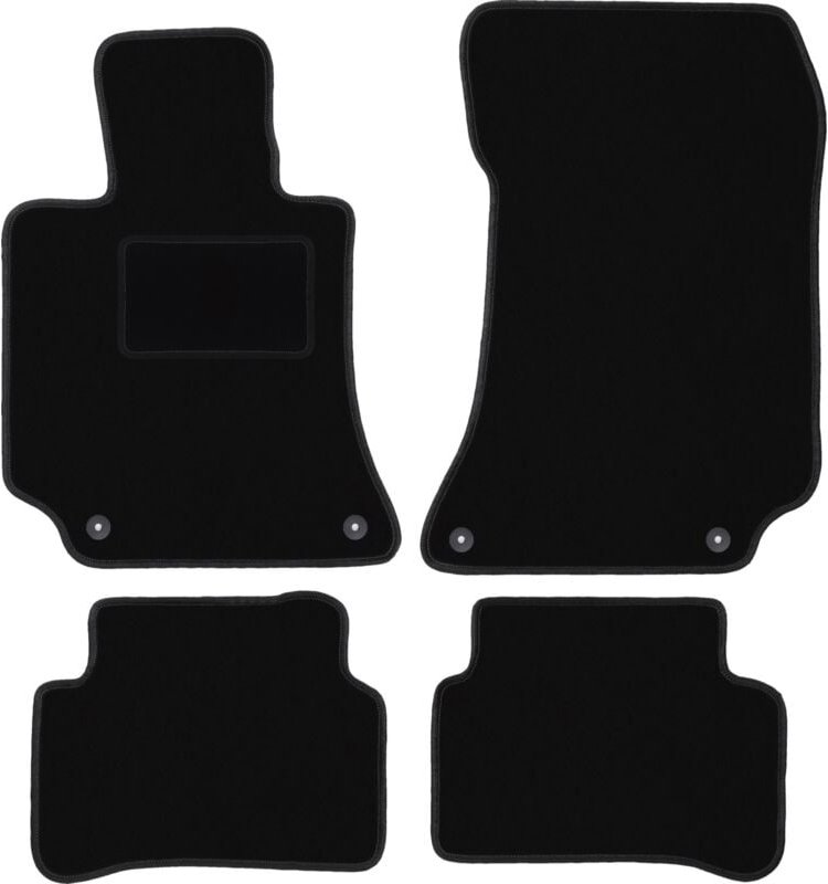 Schwarze Veloursmatten für: Mercedes CLS W218 Coupé (2009-2016)