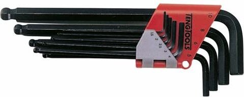 Sechskant-Kugelschlüssel-Satz, 1479mm, 9-teilig Tengtools