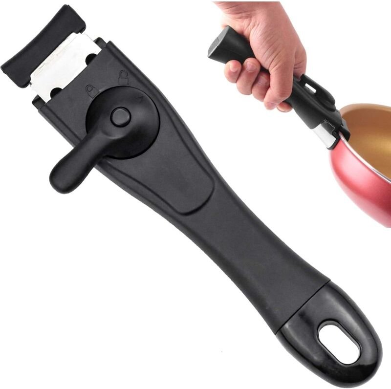 Universeller Topfgriff zum einfachen Austauschen für Kochtopf, Suppentopf etc. Schwarz