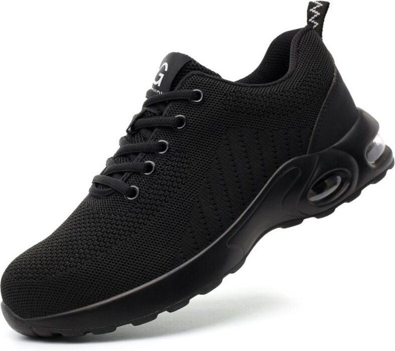 Sicherheitsschuhe mit Luftpolster für Herren und Damen, leichte Sneakers, rutschfest, atmungsaktiv, zum Schnüren, Arbeit...