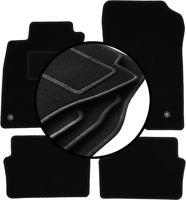 Komplettset Veloursmatten für: Renault Laguna III Liftback, Kombi (2007-2015)