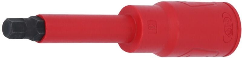 1/2" Bit-Stecknuss mit Schutzisolierung für Innensechskant-Schrauben, lang, 5mm